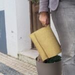Bolso de mano de fiesta en rafia
