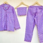 Pijama estampado de algodón