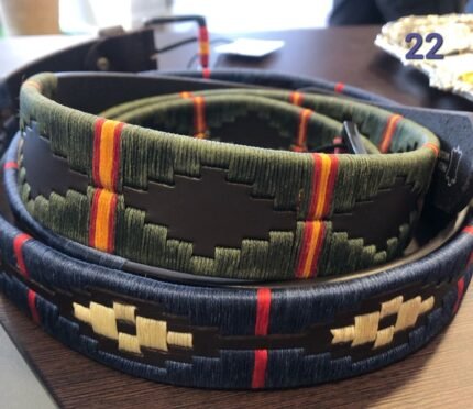 Cinturón argentino de piel para hombre