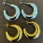 Pendientes de acero inoxidable