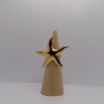 Anillo estrella marina dorada